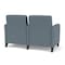 Lesro Siena Lounge Reception 2 Seat Tandem Seating, Black, RF Serene Upholstery SN2103 - alternate 3